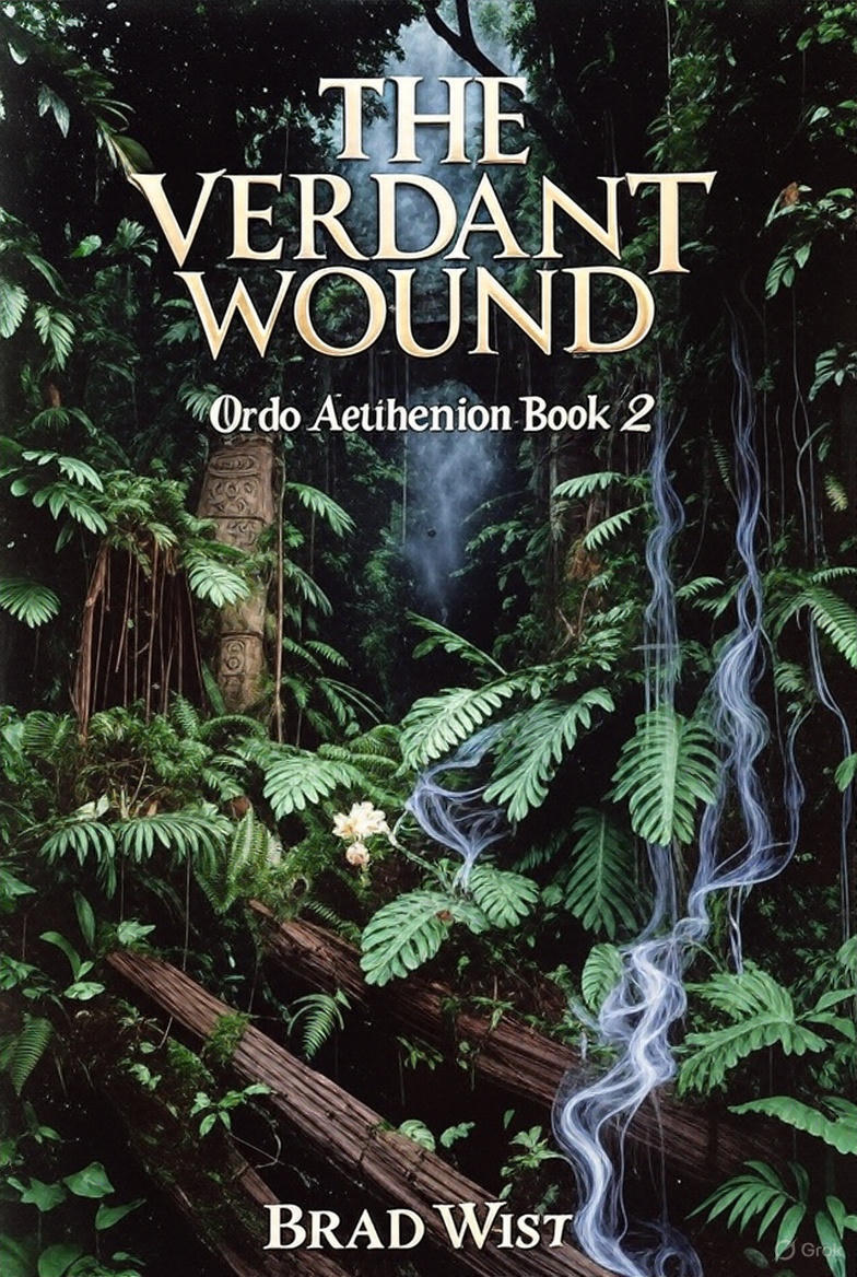 The Verdant Wound The Verdant Wound, Book 2 of the Ordo Aethenion series. Notional Book Cover.